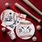 Baseball Baby Shower Decorations Tableware - It‘s A Boy Baseball Baby Shower Supplies(Blue)